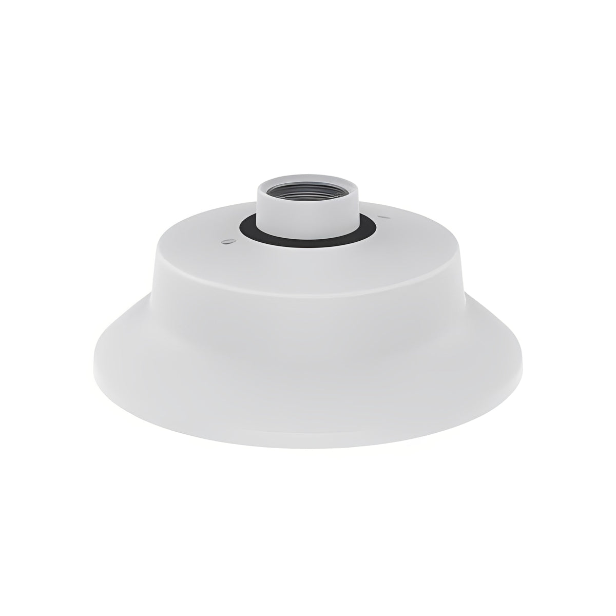 Witte Axis TP3103-E hangende kit met 1,5″ NPS-schroefdraad voor weerbestendige montage van Axis-camera's.