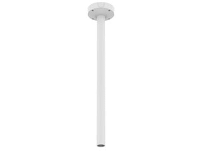 Witte Hanwha SBP-900CMW weerbestendige paalbevestigingsbeugel van 959mm voor beveiligingscamera's.