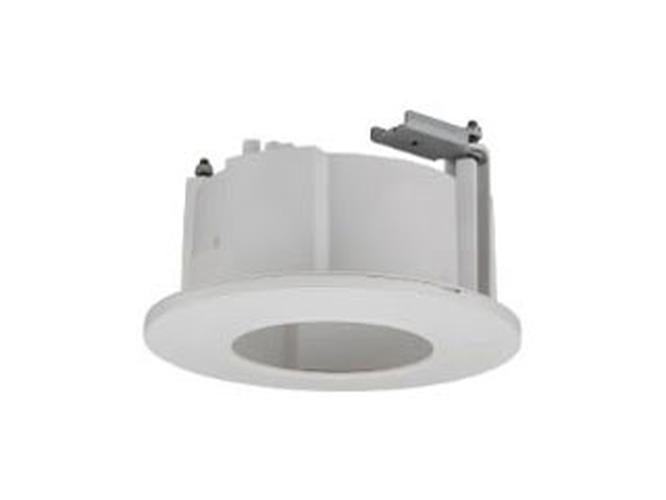 Witte Hanwha SHD-1198FW dome behuizing voor professionele montage van beveiligingscamera's.