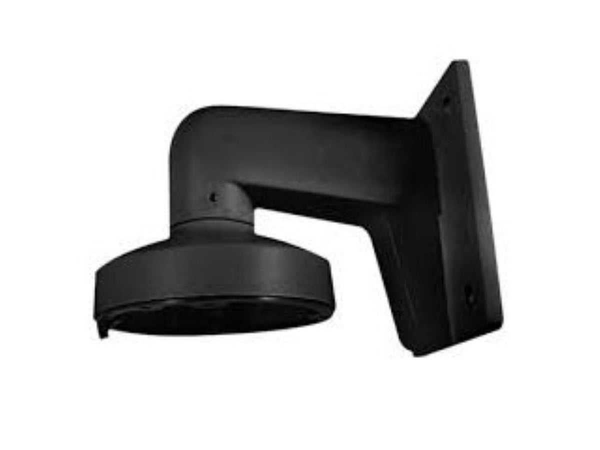 Zwarte aluminium muurbeugel Hikvision DS-1272ZJ-110 voor dome camera's met robuust wandmontage ontwerp.