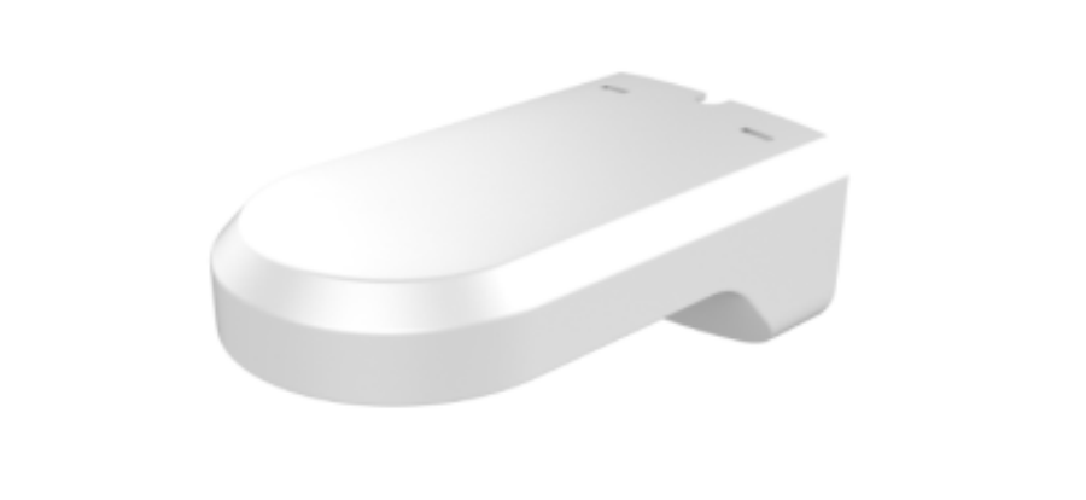 Witte Hikvision DS-1294ZJ aluminium muurbevestiging voor dome camera's met een robuust en strak ontwerp.