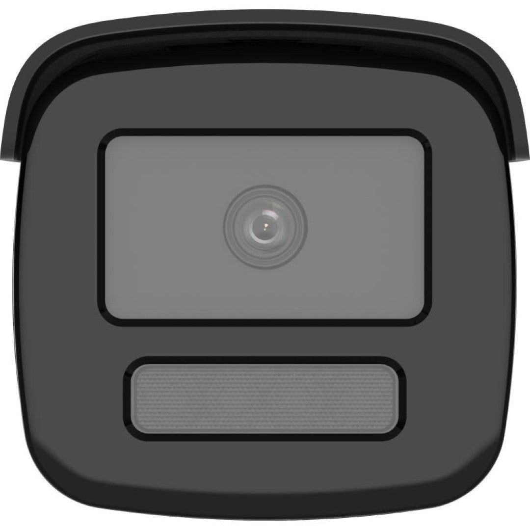 Zwarte Hikvision 8MP 4K bullet beveiligingscamera met lens en IR-sensor voor nachtzicht.