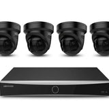 8-Kanaals AcuSense Camera Beveiligingspakket met 1x NVR en 4x 8MP 180° camera | kleur zwart | 10% bundel korting
