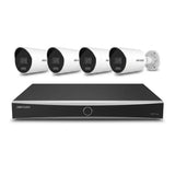 8-Kanal-AcuSense-Kamera-Sicherheitspaket mit 1× NVR und 4× 8-MP-Bullet-Kameras mit 2,8-mm-Objektiv | Farbe Weiß | 10 % Bundle-Rabatt