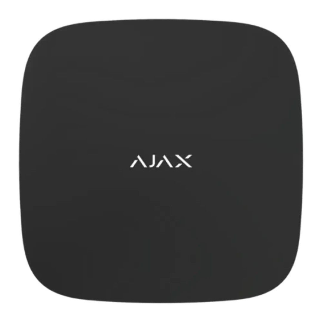 Zwarte Ajax 16-kanaals NVR recorder met strak, vierkant design en wit Ajax-logo op de bovenzijde.