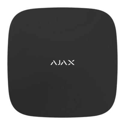 Zwarte Ajax 16-kanaals NVR recorder met strak, vierkant design en wit Ajax-logo op de bovenzijde.
