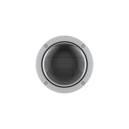 Axis Q4809-PVE 180° multisensor dome camera met grijze behuizing en transparante koepel voor professionele bewaking.