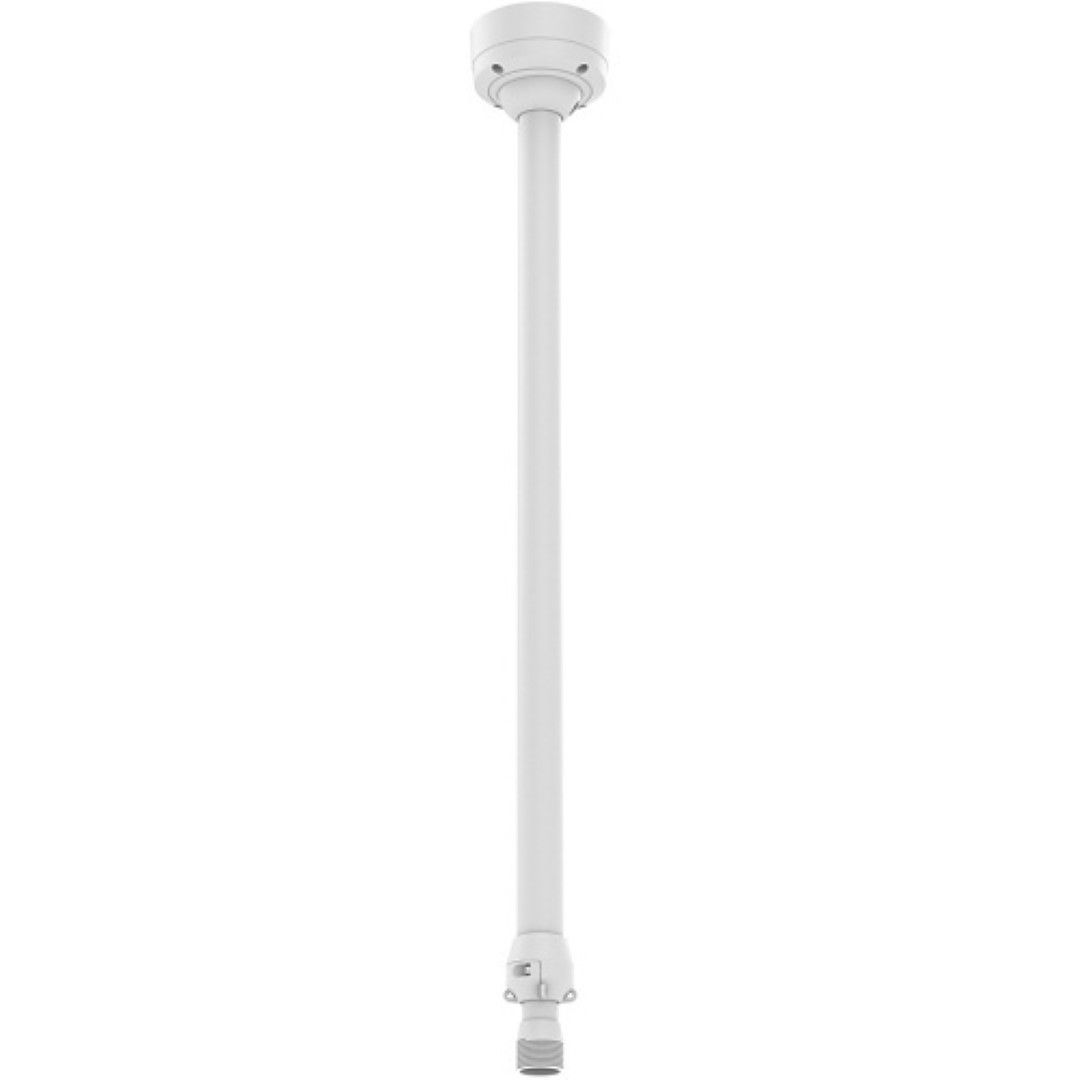 Witte Axis T91B50 telescopische plafondmontage voor camera's met een robuust, verstelbaar ontwerp.