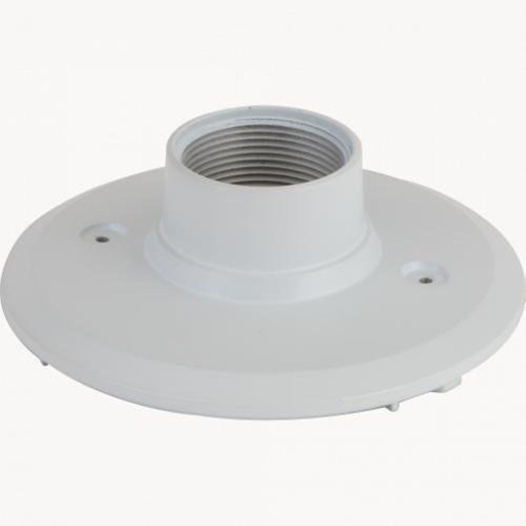 Witte Axis T94K01D hangende kit met 1.5 inch NPS-schroefdraad voor camera-installatie op een ronde montageplaat.