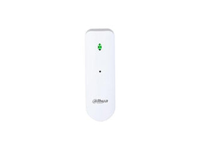 Witte Dahua ARD512-W2 draadloze PIR bewegingsmelder met groen indicatielampje voor AirShield alarmsystemen.