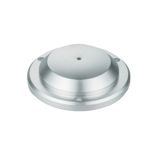 Dahua DH-HAP320-V omnidirectionele microfoon met zilverkleurige, ronde metalen behuizing voor plafondmontage.