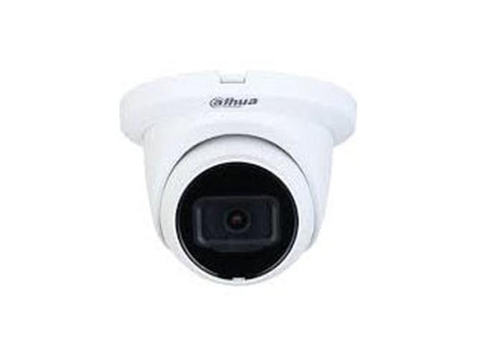 Witte Dahua 5MP WizSense eyeball beveiligingscamera met 2.8mm lens en compact rond design.