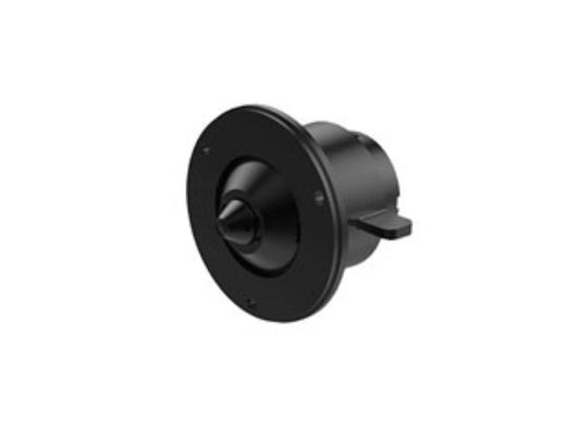Zwarte Dahua 4MP pinhole lensmodule met compact rond ontwerp voor discrete inbouwmontage.