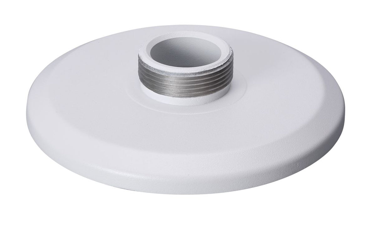 Witte aluminium Dahua PFA101 plafondsteun voor dome camera's met schroefdraadadapter.