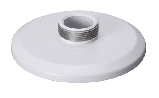 Witte aluminium Dahua PFA101 plafondsteun voor dome camera's met schroefdraadadapter.