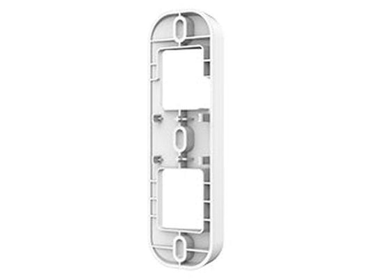 Witte Dahua PFA7751 kunststof montagebeugel met 15° hoek voor flexibele cameramontage.
