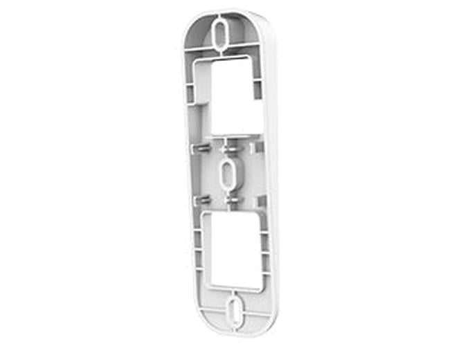 Witte, compacte Dahua PFA7752 kunststof wandbeugel met 5° hoek voor flexibele cameramontage.