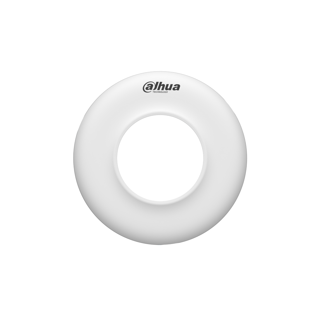 Witte aluminium Dahua PFB5203C plafondbeugel voor dome camera's met een diameter van 172,7 mm.