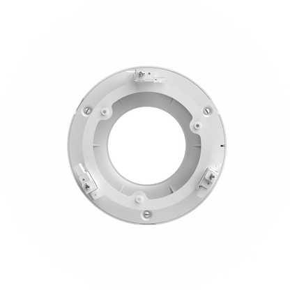 Witte aluminium Dahua PFB5203C plafondbeugel voor dome camera's met een diameter van 172,7 mm.