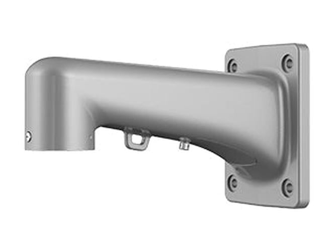 Zilverkleurige Dahua PFB5307W-SG muurbeugel voor beveiligingscamera's met een strak en robuust metalen ontwerp.