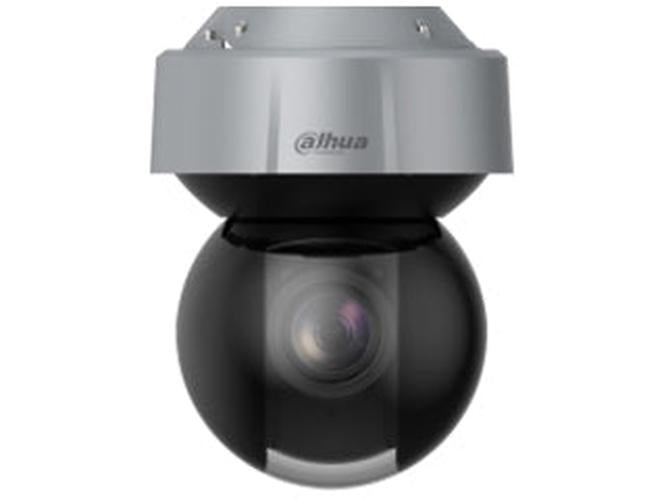 Dahua WizMind 8MP 4K PTZ-camera met grijze behuizing en zwarte bolvormige lens voor professionele bewaking.