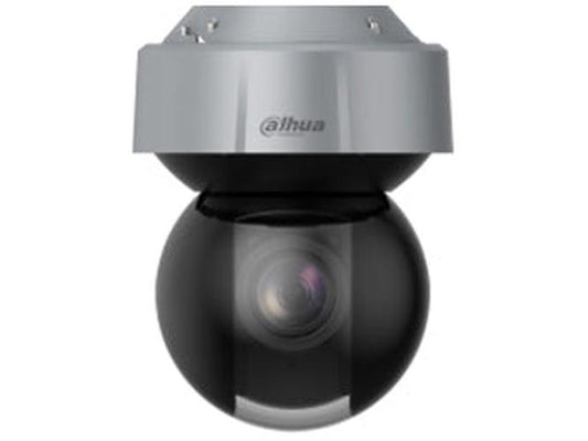 Dahua WizMind 8MP 4K PTZ-camera met grijze behuizing en zwarte bolvormige lens voor professionele bewaking.