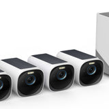 Eufy EufyCam 3 | 4K | Panneau solaire | Batterie d’un an | Reconnaissance faciale | Kit de 4 caméras + HomeBase 3