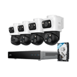 Eufy S4 Max | 16 MP Triple-Lens PTZ | 4K+2K | Zoom 8× | Système de caméras PoE 4 caméras + NVR 2 To
