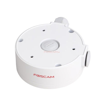Witte Foscam FAB61 waterdichte aansluitunit van 110mm voor D2EP dome beveiligingscamera's.