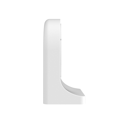 Witte Foscam FABWMB V2 muurbeugel voor T5EP, T8EP en D4Z beveiligingscamera's in zij-aanzicht.
