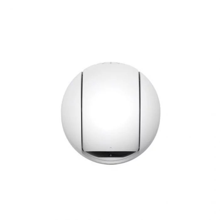 Witte Foscam R8M 4K PTZ-beveiligingscamera met een strak, bolvormig design voor indoor gebruik.