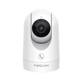 Foscam R8M | 8MP 4K WiFi Indoor PTZ Camera | 355° Pan + 90° Tilt | 2.8mm Vast | 108° | IR Nachtzicht 8m | AI Bewegingsdetectie | Dual-band WiFi | SD 256GB | Wit