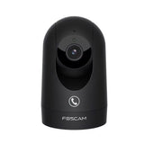 Foscam R8M | 8MP 4K WiFi Indoor PTZ Camera | 355° Pan + 90° Tilt | 2.8mm Fixed | 108° | IR Night Vision 8m | AI Motion Detection | Dual-band WiFi | SD 256GB | Black