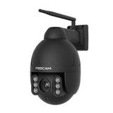 Foscam SD4 | 4 MP WLAN-PTZ-Kamera | 4-facher optischer Zoom | 355° Schwenken + 90° Neigen | IR-Nachtsicht 20 m | Dualband-WLAN | IP66 | ONVIF | Schwarz