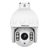 Foscam SD8EP | 8MP 4K PoE PTZ Camera | 4x Optische Zoom | 355° Pan + 90° Tilt | IR Nachtzicht 20m | IP66 | ONVIF | Wit