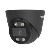 Foscam T5EP | 5MP PoE Turret Camera | 4mm Vast | 78° | Kleur Spotlight + IR Nachtzicht | AI-detectie | Geluid+Lichtalarm | IP66 | ONVIF | Zwart