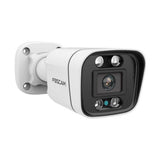 Foscam V4EC | Caméra bullet PoE 4 MP | Vision nocturne couleur Starlight | Projecteur + infrarouge | Détection par IA | Alarme sonore et lumineuse | IP66 | ONVIF | Blanc