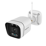 Foscam V5P | 5MP WLAN-Bullet-Kamera | 2,8 mm fest | 90.1° | Farb-Spotlight + IR-Nachtsicht | KI-Erkennung | Ton- und Lichtalarm | Dualband-WLAN | IP66 | Weiß