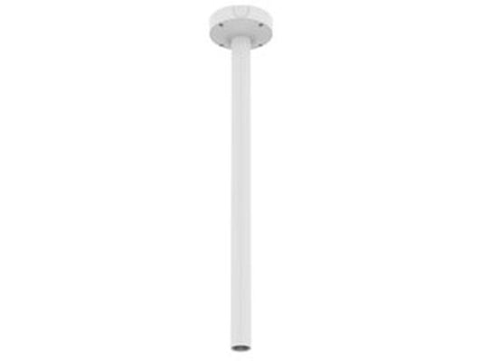 Witte Hanwha SBP-900CMW weerbestendige paalbevestigingsbeugel van 959mm voor beveiligingscamera's.