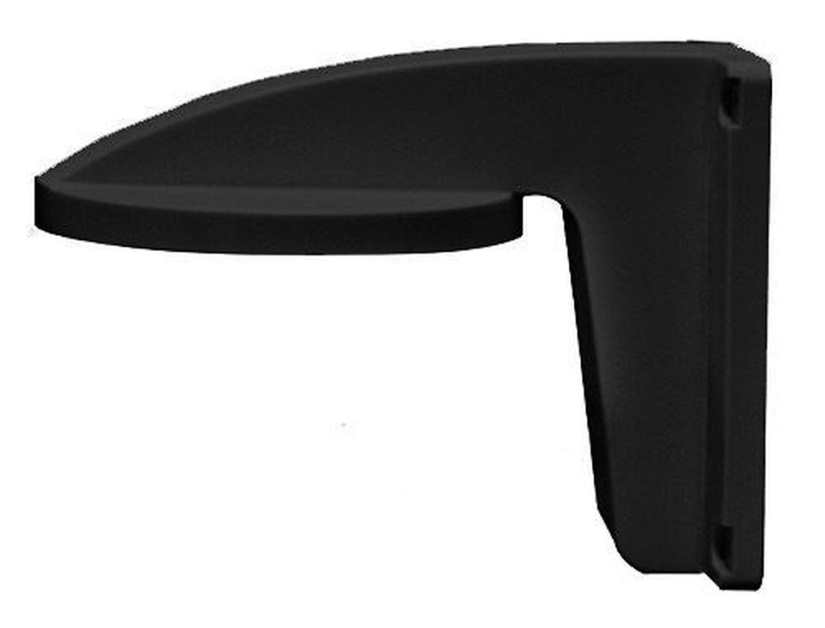 Zwarte Hikvision DS-1258ZJ muurbeugel van ABS+PC kunststof voor dome camera's, afmeting 111x120mm.