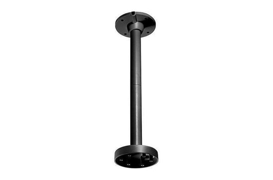 Zwarte aluminium plafondbeugel voor Hikvision PTZ-camera's met interne kabelgeleiding, 573mm lang.