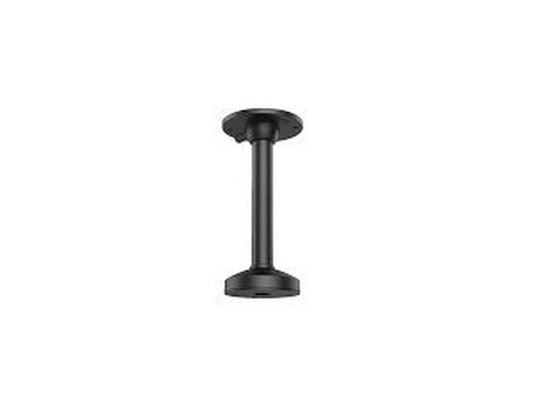 Zwarte aluminium hangende steun voor Hikvision turret camera's, 547mm lang voor plafondmontage.