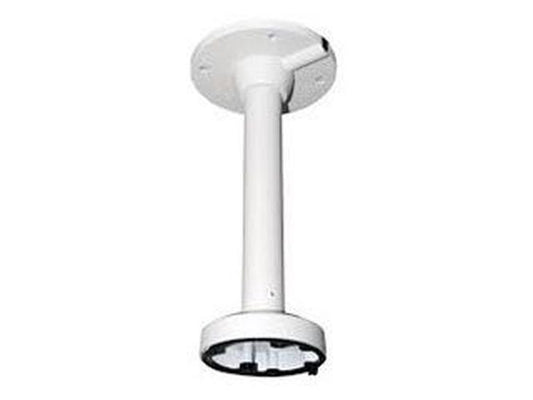 Witte aluminium plafondsteun voor Hikvision dome camera's met een diameter van 136mm voor robuuste montage.