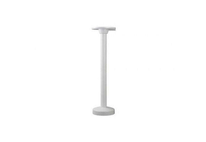 Witte aluminium plafondsteun voor Hikvision dome camera's, 155 x 565 mm, voor robuuste montage.