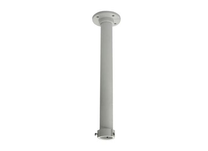 Witte Hikvision DS-1662ZJ aluminium plafondbeugel van 50 cm voor PTZ-camera's met ronde montageplaat.