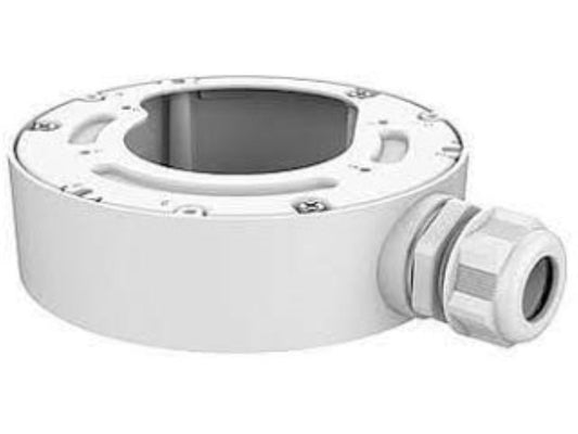 Witte Hikvision DS-2280ZJ-WA140 aluminium aansluitdoos voor dome camera's met een diameter van 140mm.