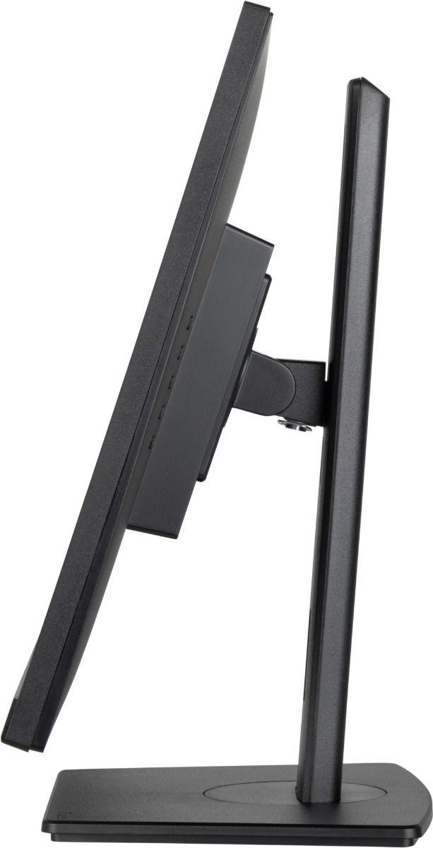 Zijaanzicht van de zwarte 27 inch Iiyama ProLite monitor met verstelbare ergonomische voet.