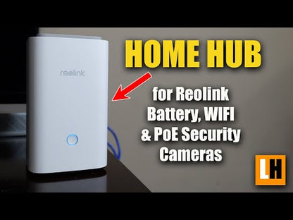 Reolink D340B + Home Hub1 4MP Akku-WLAN-Video-Türklingel Schwarz