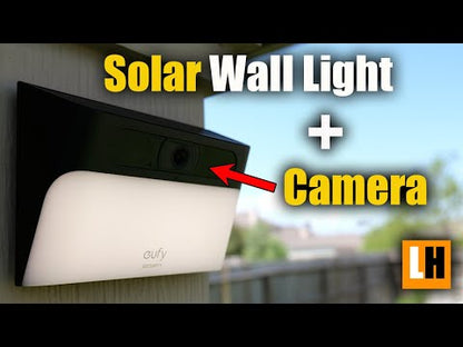Eufy S120 | Wandleuchte + 2K-Kamera | Solarpanel | 300 Lumen | 120° | Farb-Nachtsicht | IP65