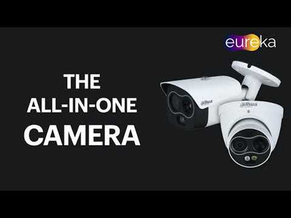 Dahua TPC-DF1241-TB3F4-DW-S8 Eureka 4MP Caméra thermique hybride Eyeball avec mesure de température | Thermique 3,5 mm + Visible 4 mm